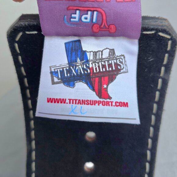 XL Titan Toro Suede Lever Powerlifting Weight Belt 4" High 3/8" Depth EUC - Picture 3 of 15